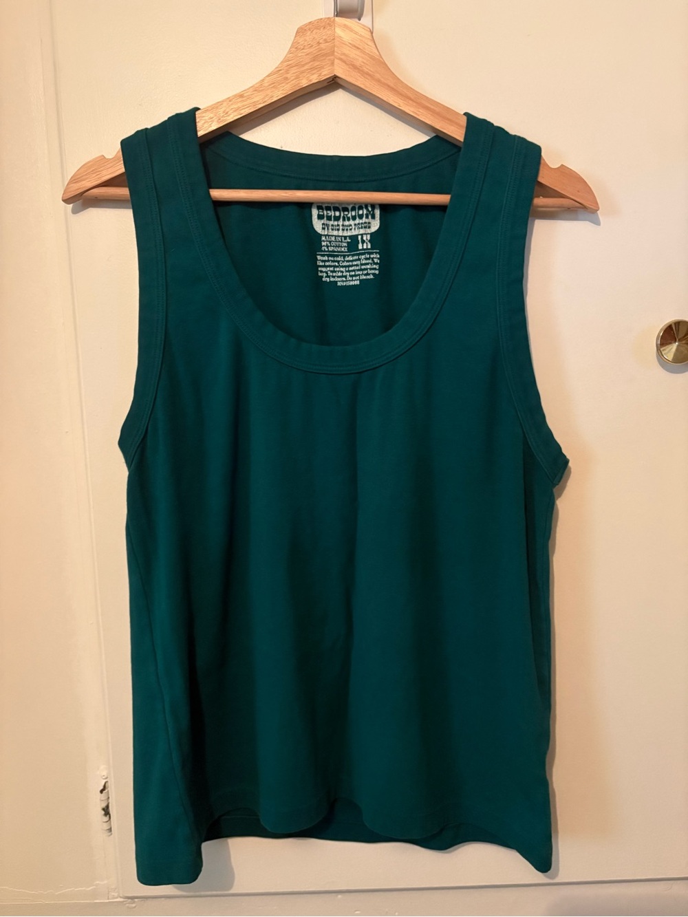 Big Bud Press Teal Green Scoop Neck Tank Top